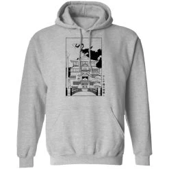 Spirited Away Bathhouse Illustrated Graphic Hoodie -Ghibli Shop redirect12212020121210