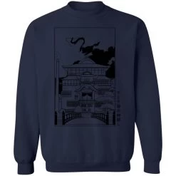 Spirited Away Bathhouse Illustrated Graphic Sweatshirt -Ghibli Shop redirect12212020121224 4