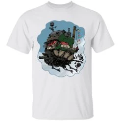 Ghibli Shop 10 Howl’s Moving Castle Classic Color T Shirt