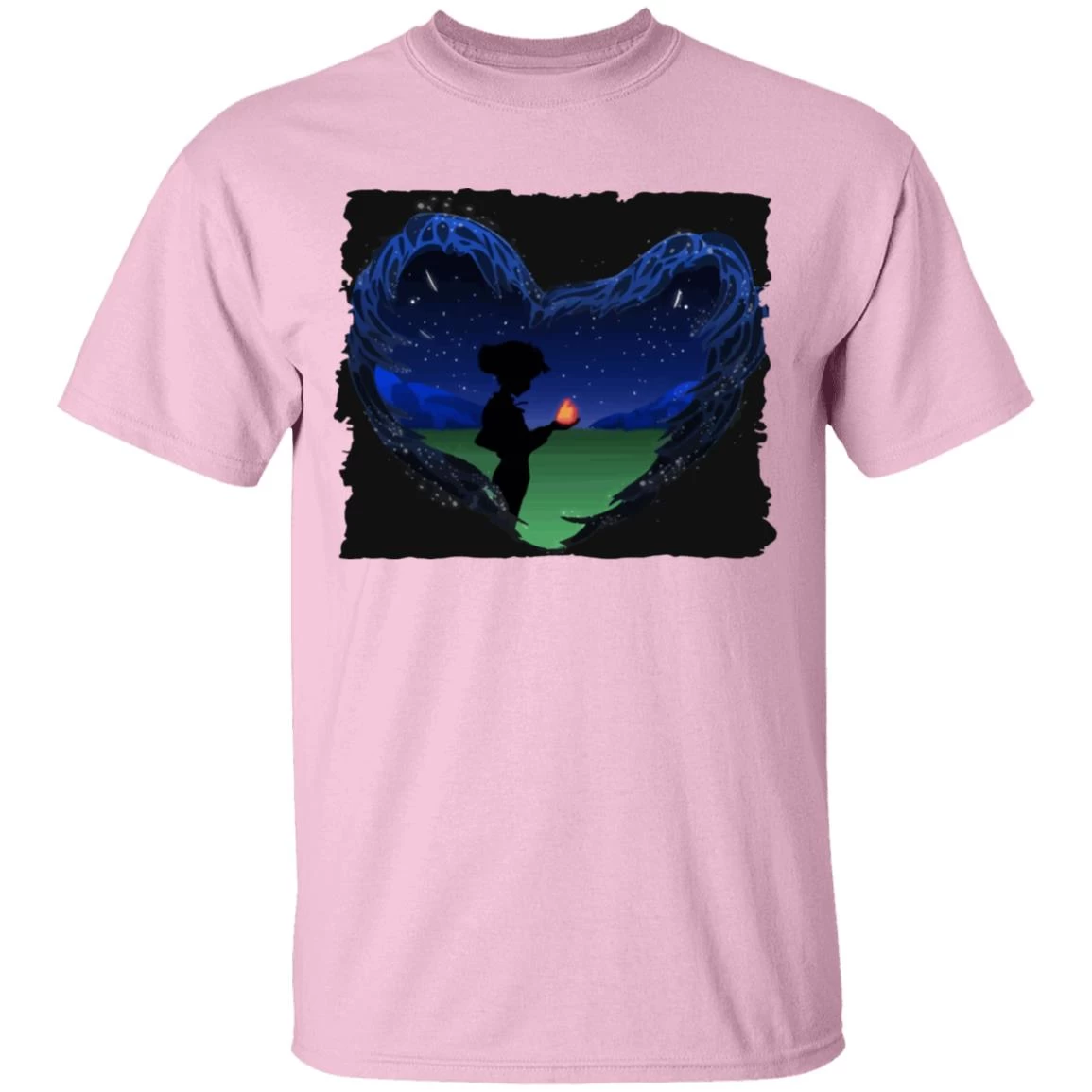 Howl’s Moving Castle – Howl Meets Calcifer Classic T Shirt 6 Howl’s Moving Castle – Howl Meets Calcifer Classic T Shirt - Image 4