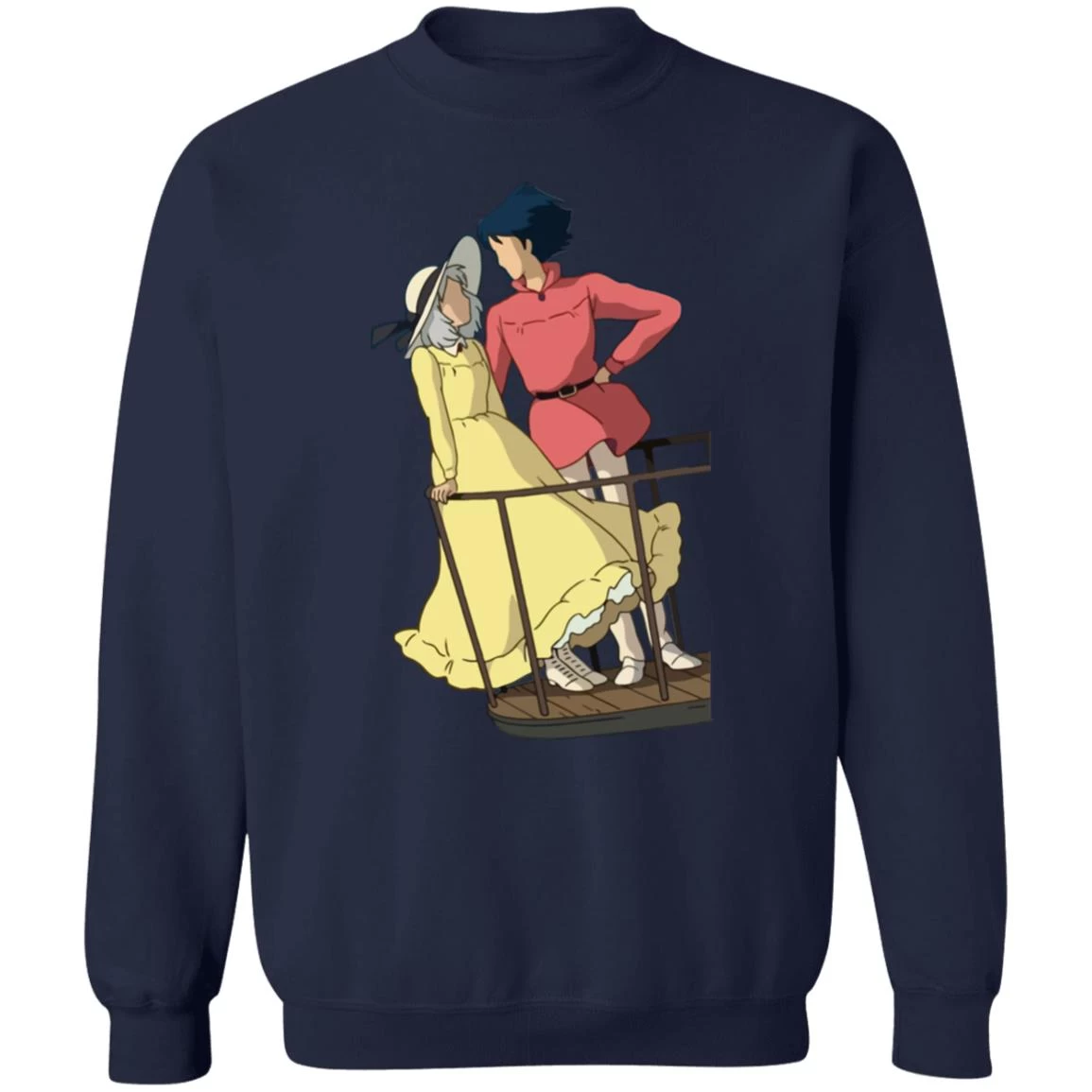 Howl’s Moving Castle – Sophie And Howl Gazing At Each Other Sweatshirt 6 Howl’s Moving Castle – Sophie And Howl Gazing At Each Other Sweatshirt - Image 4