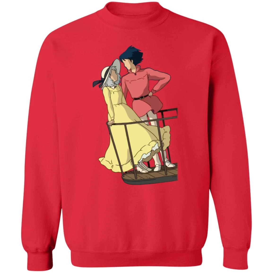 Howl’s Moving Castle – Sophie And Howl Gazing At Each Other Sweatshirt 16 Howl’s Moving Castle – Sophie And Howl Gazing At Each Other Sweatshirt - Image 14
