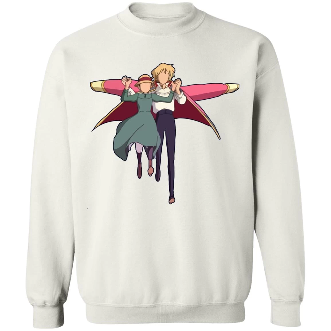 Howl’s Moving Castle – Howl And Sophie Running Classic Sweatshirt 3 Howl’s Moving Castle – Howl And Sophie Running Classic Sweatshirt