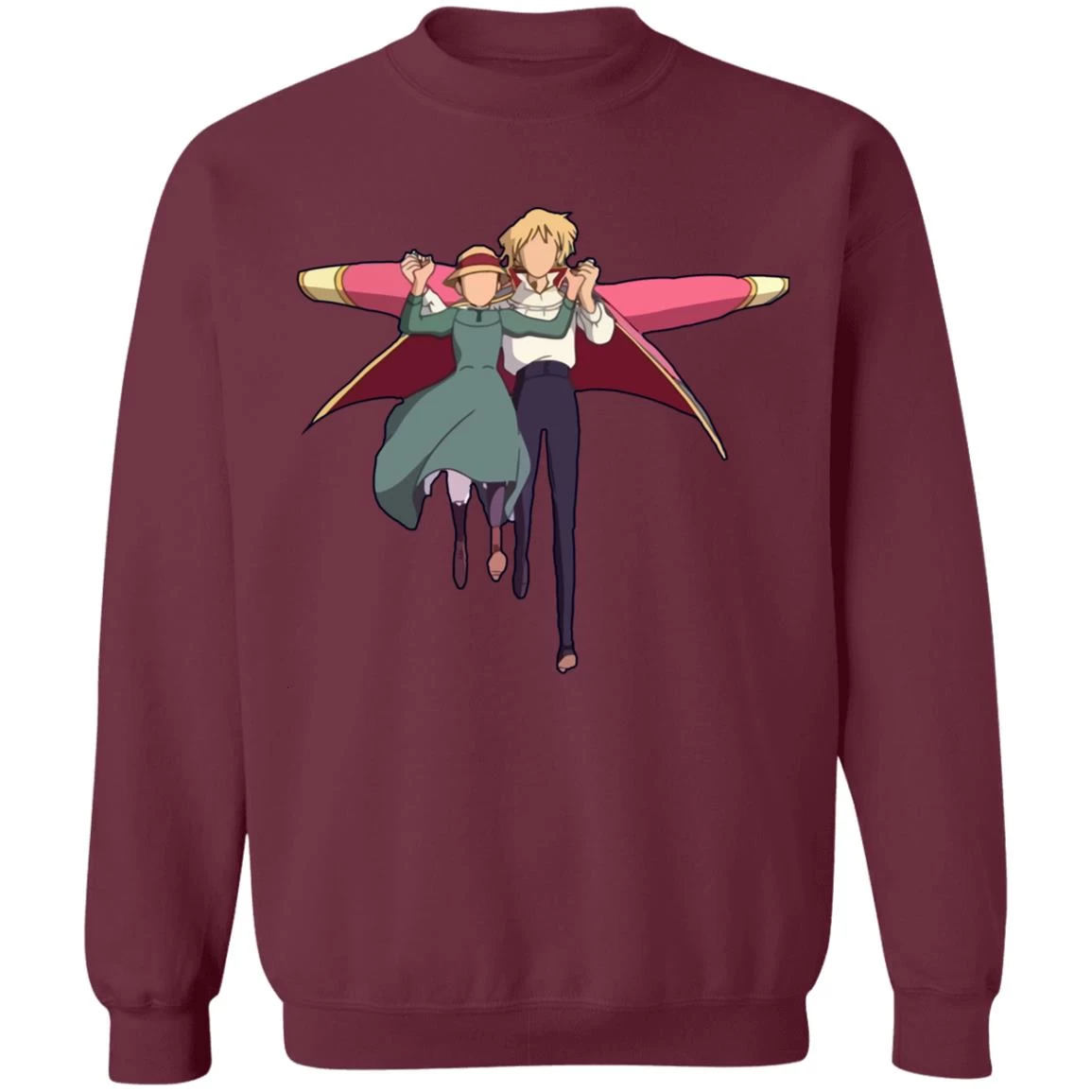 Howl’s Moving Castle – Howl And Sophie Running Classic Sweatshirt 5 Howl’s Moving Castle – Howl And Sophie Running Classic Sweatshirt - Image 3