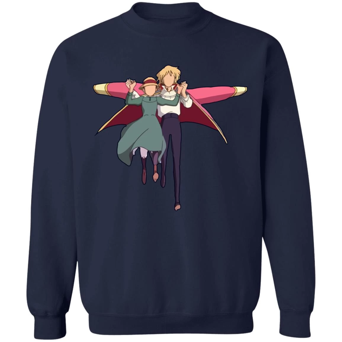 Howl’s Moving Castle – Howl And Sophie Running Classic Sweatshirt 15 Howl’s Moving Castle – Howl And Sophie Running Classic Sweatshirt - Image 13