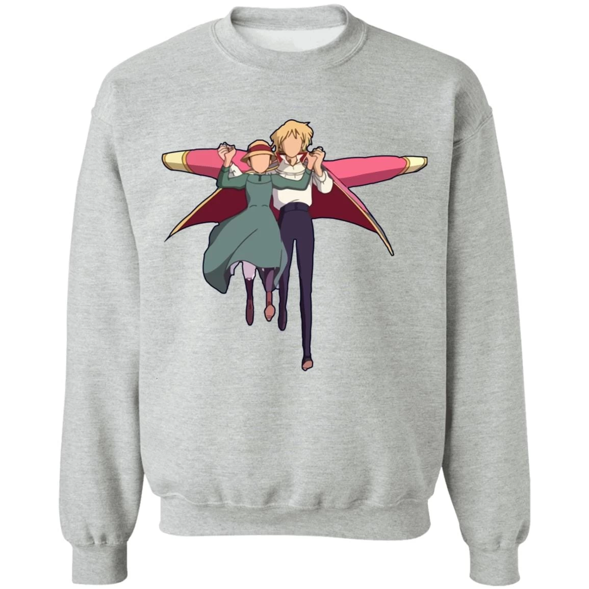 Howl’s Moving Castle – Howl And Sophie Running Classic Sweatshirt 11 Howl’s Moving Castle – Howl And Sophie Running Classic Sweatshirt - Image 9