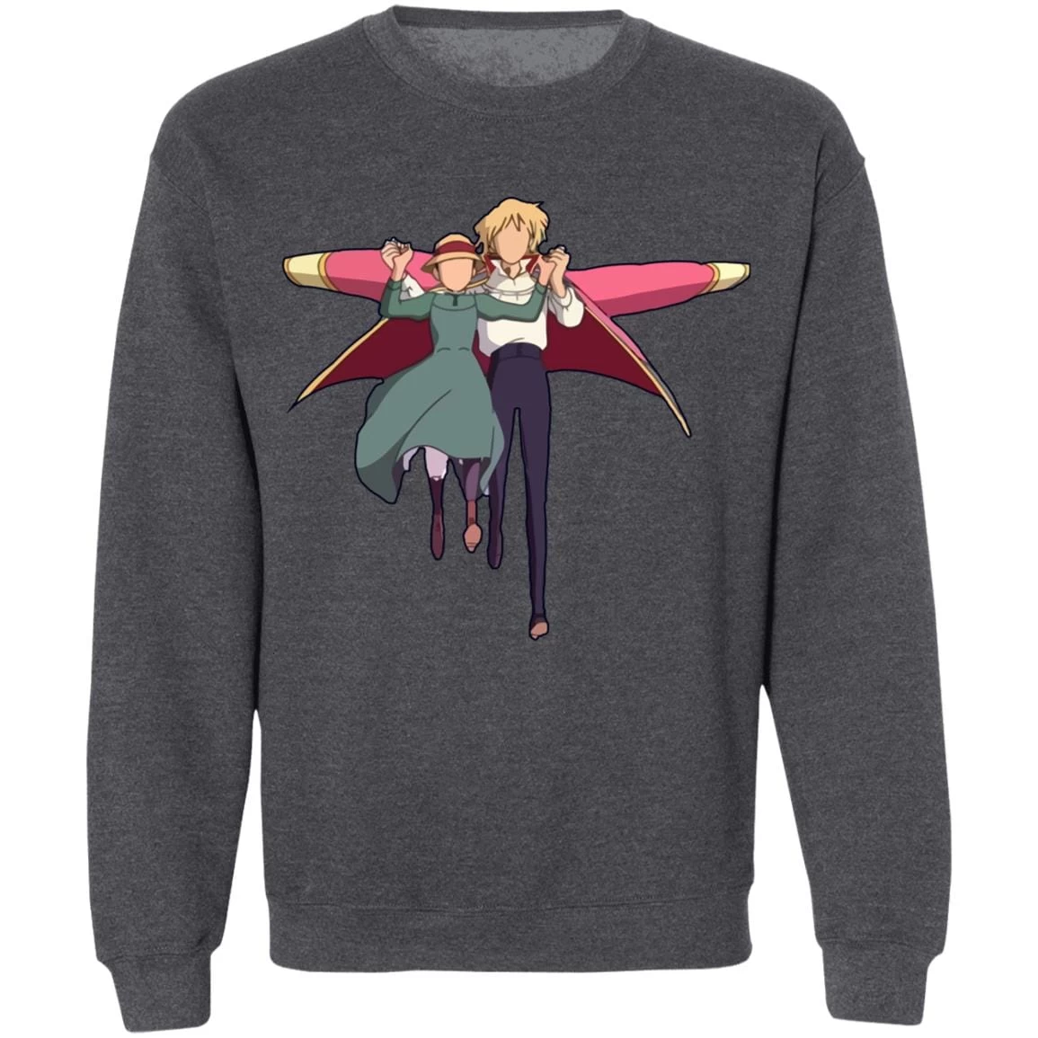 Howl’s Moving Castle – Howl And Sophie Running Classic Sweatshirt 17 Howl’s Moving Castle – Howl And Sophie Running Classic Sweatshirt - Image 15