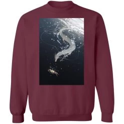 Spirited Away Haku And Chihiro Under Water Fanart Sweatshirt -Ghibli Shop redirect12252021071236 3