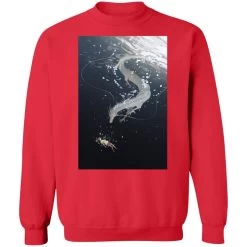 Spirited Away Haku And Chihiro Under Water Fanart Sweatshirt -Ghibli Shop redirect12252021071236 5