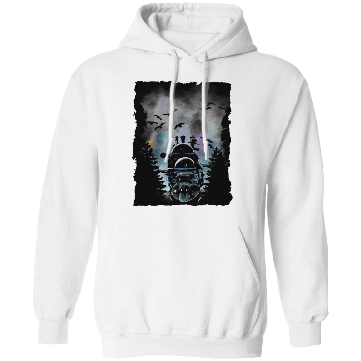 Howl’s Moving Castle At Night Hoodie 4 Howl’s Moving Castle At Night Hoodie - Image 2