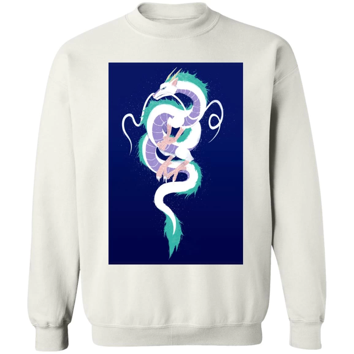 Spirited Away Haku Dragon Fanart Style 3 Sweatshirt 4 Spirited Away Haku Dragon Fanart Style 3 Sweatshirt - Image 2