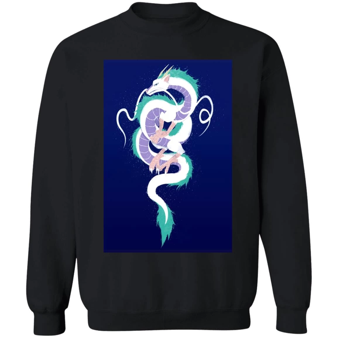Spirited Away Haku Dragon Fanart Style 3 Sweatshirt 5 Spirited Away Haku Dragon Fanart Style 3 Sweatshirt - Image 3