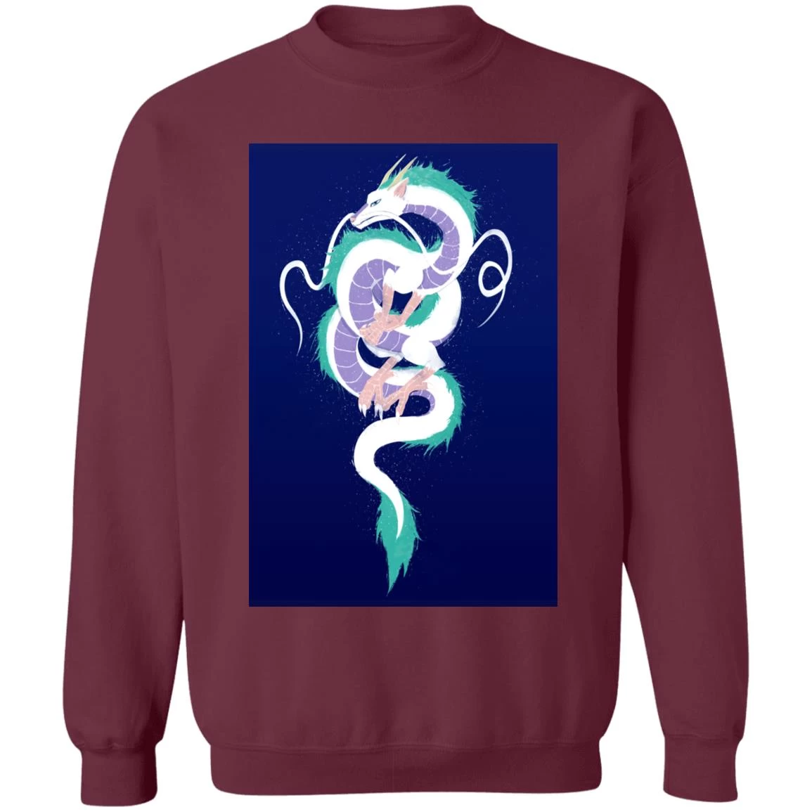 Spirited Away Haku Dragon Fanart Style 3 Sweatshirt 6 Spirited Away Haku Dragon Fanart Style 3 Sweatshirt - Image 4