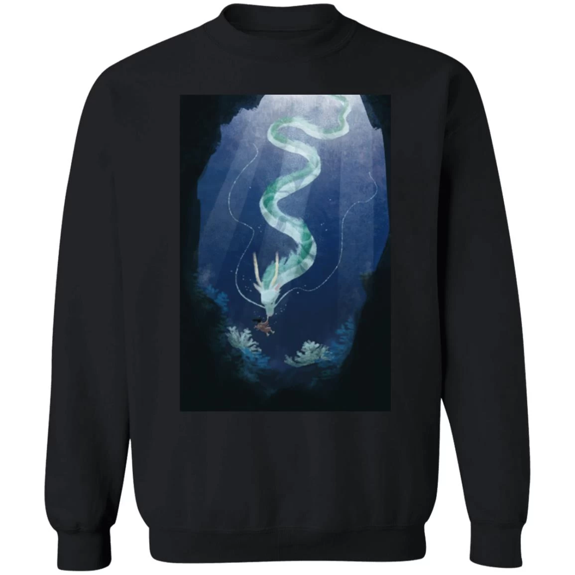Spirited Away Watercolor Fanart Sweatshirt 5 Spirited Away Watercolor Fanart Sweatshirt - Image 3