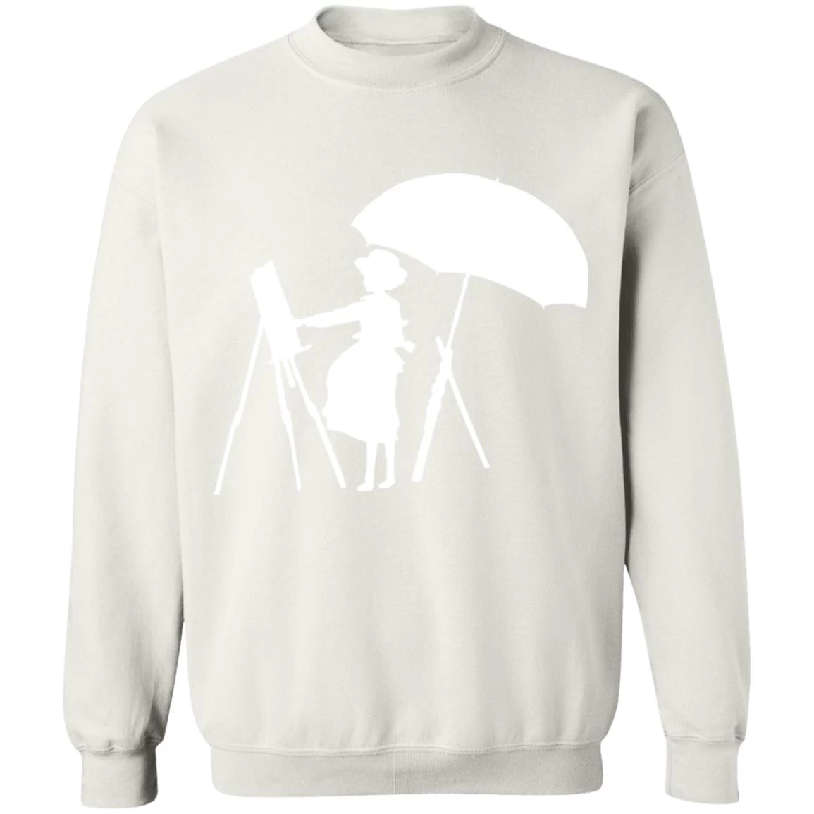 The Wind Rises Cutout Black & White Sweatshirt 4 The Wind Rises Cutout Black & White Sweatshirt - Image 2