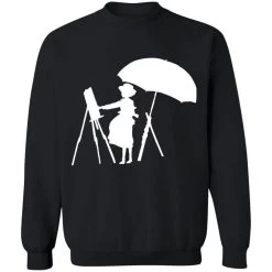 The Wind Rises Cutout Black & White Sweatshirt 22 The Wind Rises Cutout Black & White Sweatshirt -Ghibli Shop redirect12282020121213 2