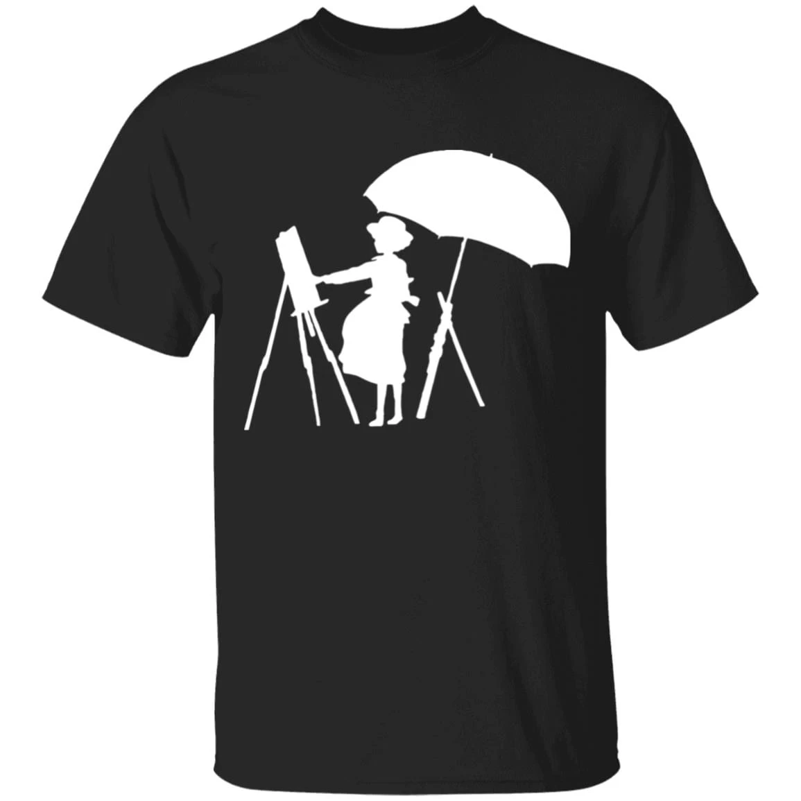 The Wind Rises Cutout Black & White T Shirt 14 The Wind Rises Cutout Black & White T Shirt - Image 12