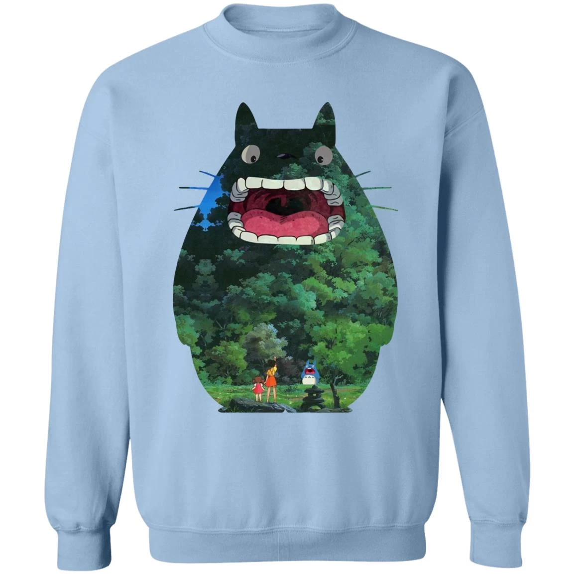 Totoro Jungle Color Cutout Sweatshirt 19 Totoro Jungle Color Cutout Sweatshirt - Image 17