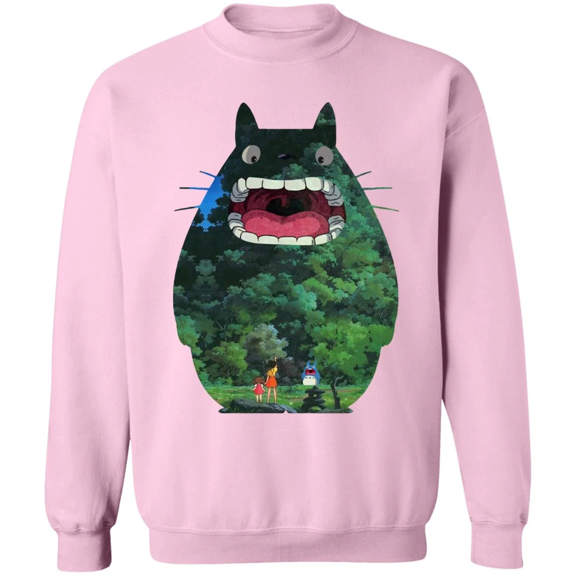 Totoro Jungle Color Cutout Sweatshirt 20 Totoro Jungle Color Cutout Sweatshirt - Image 18