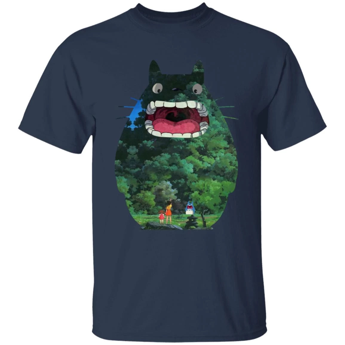 Totoro Jungle Color Cutout T Shirt 9 Totoro Jungle Color Cutout T Shirt - Image 7