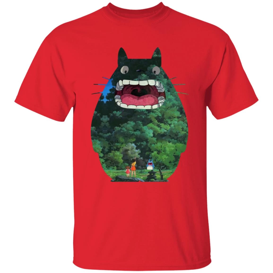 Totoro Jungle Color Cutout T Shirt 10 Totoro Jungle Color Cutout T Shirt - Image 8