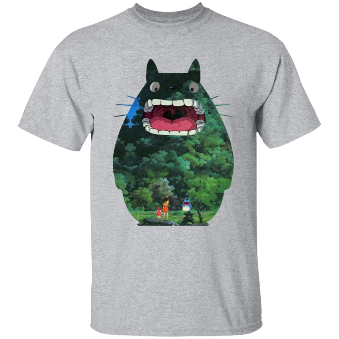 Totoro Jungle Color Cutout T Shirt 11 Totoro Jungle Color Cutout T Shirt - Image 9